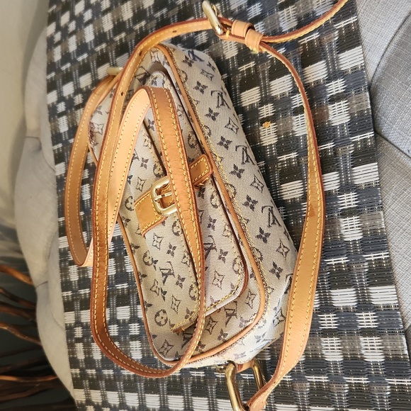 Louis Vuitton Monogram Vintage Mini Lin Juliet MM Shoulder Bag Brown - Picture 3 of 17